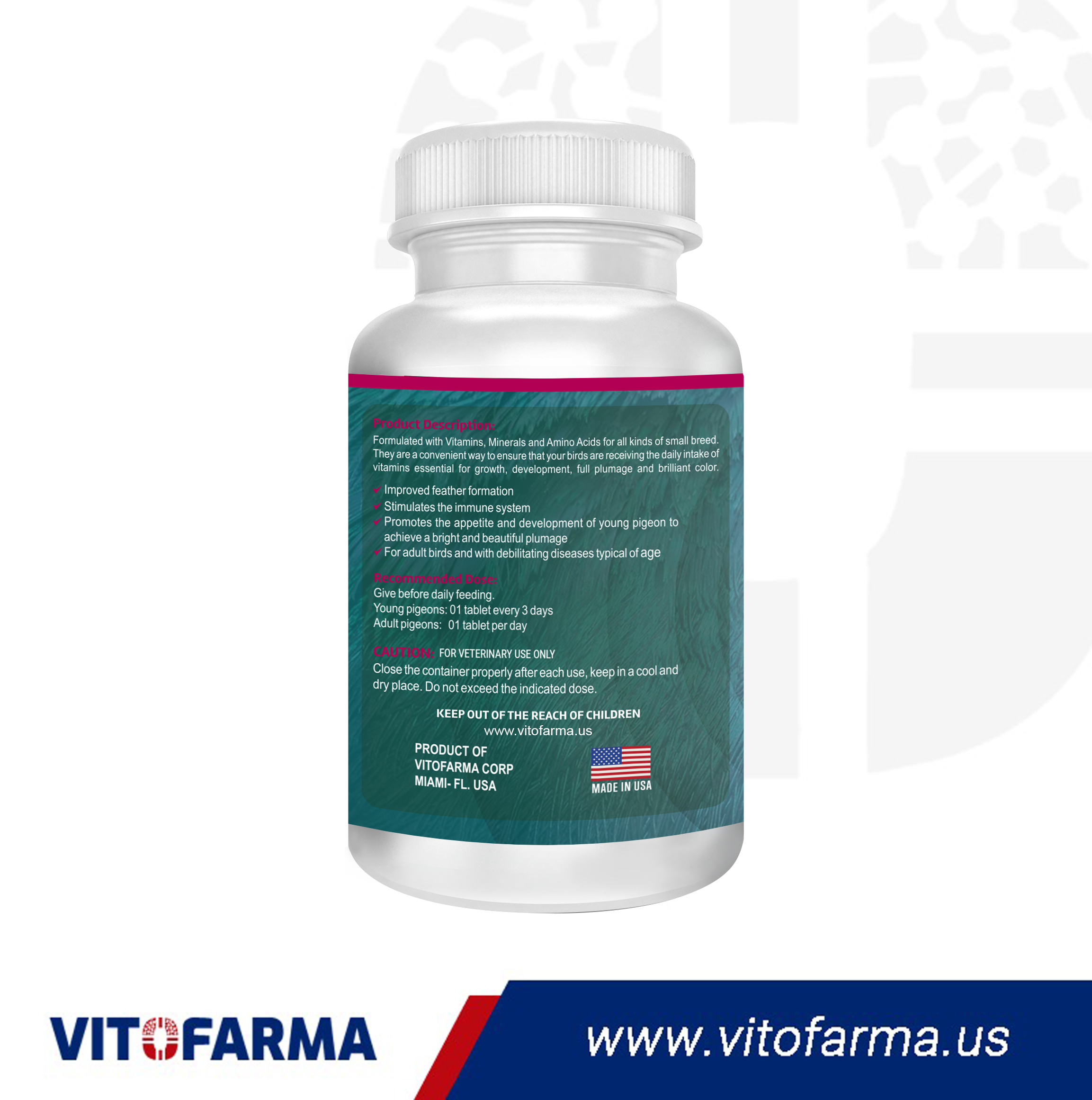 COMPLETE VITAMIN FOR PIGEONS – MULTIVIT PIGEON 100 TABLETS