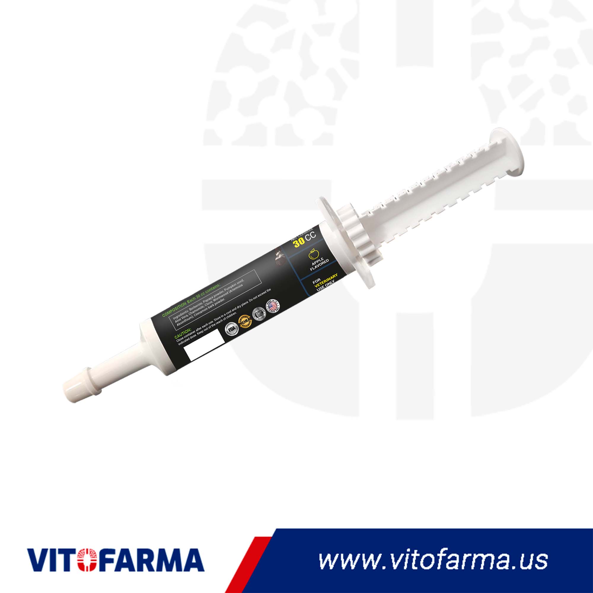 Dewormer for Horse Depurox Apple Flavor 30cc Equine Paste –