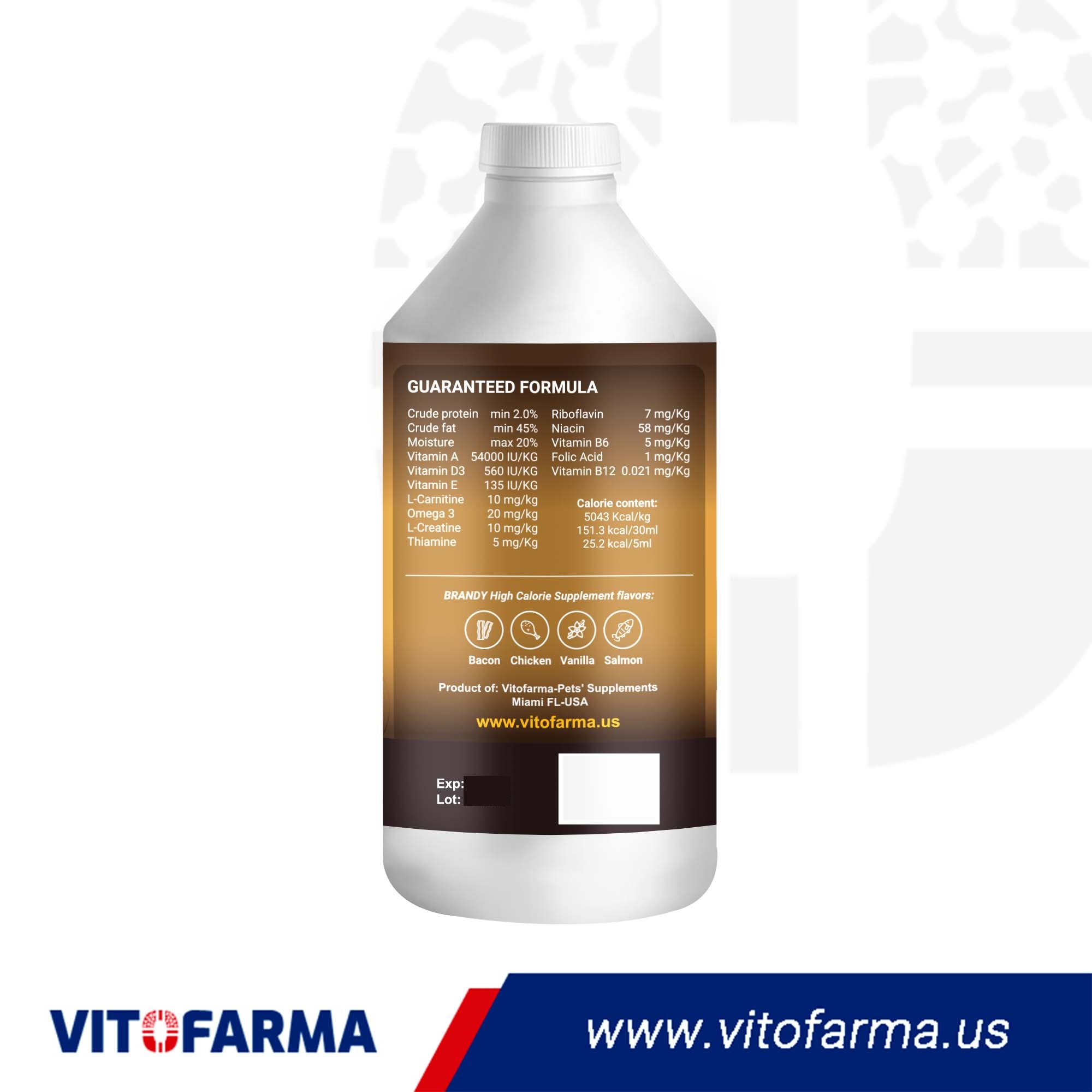 High Calorie Supplement for dogs BRANDY 500 ml