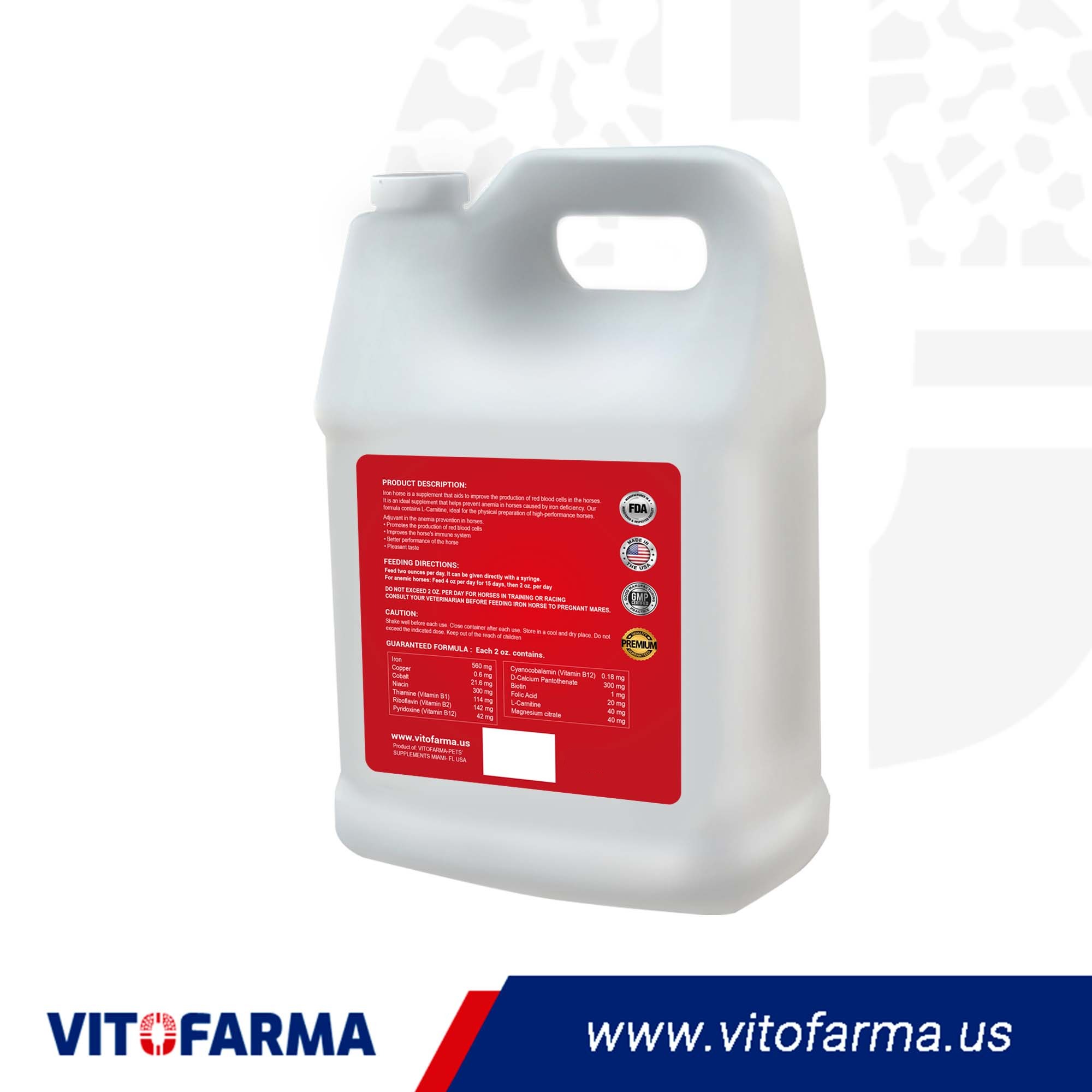 IRON SUPPLEMENT PLUS L CARNITINE FOR ANEMIC HORSES – Iron Horse