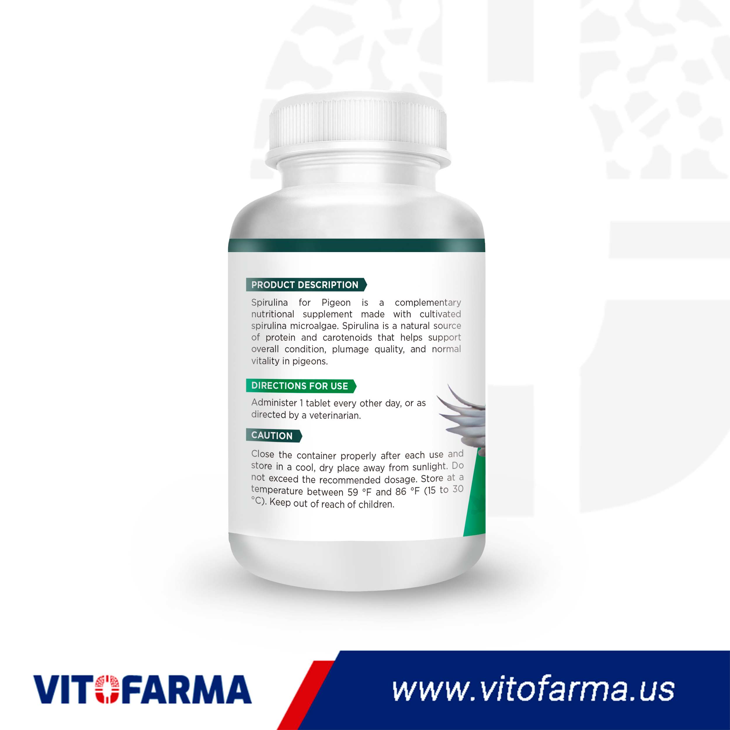 Spirulina for Pigeon 150 tablets