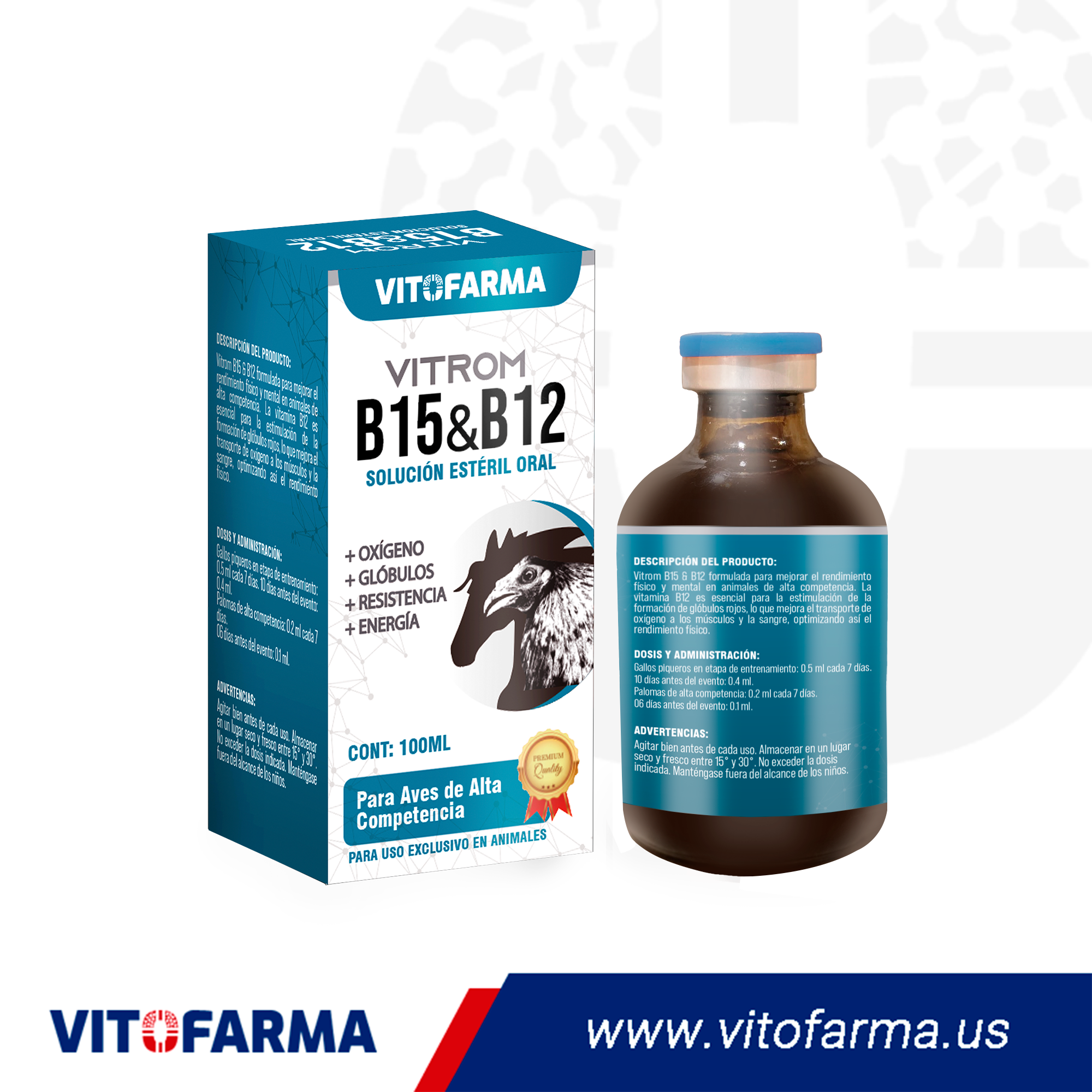 Vitamin B15 B12 – Vitrom B15 B12 – Sterile Solution