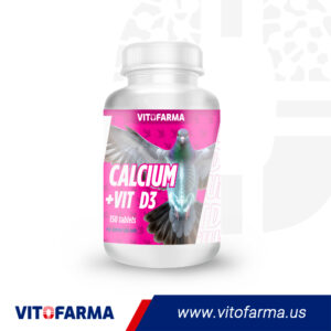 Vitamin D3 with Calcium for Pigeon – 150 Tablets