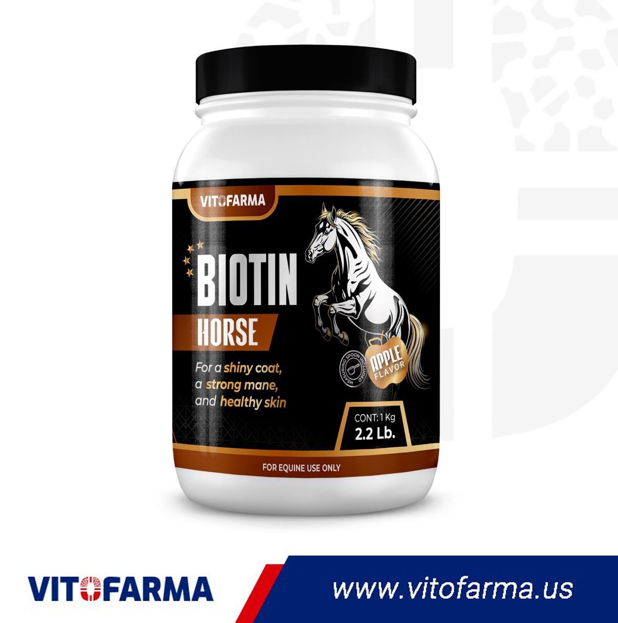 Powder Supplement for Skin, Coat, and Mane – Biotin Horse
