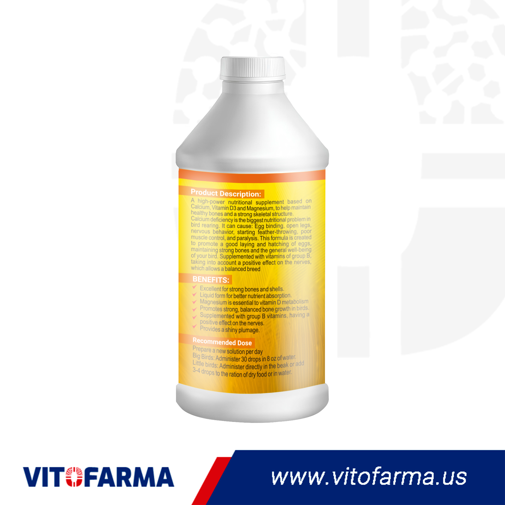 PHOENIX Vitamin D with Calcium for Birds