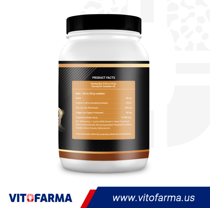 Powder Supplement for Skin, Coat, and Mane – Biotin Horse